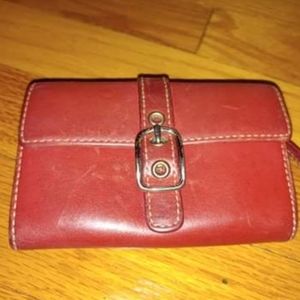 Red Coach Wallet